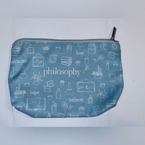 Philosophy Sky Blue Illustrated Pouch